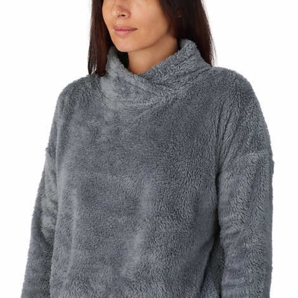 LAST ONE AVAILABLE!! New Ladies Cozy Fleece Gray Lounge Pajama Set Size XXL - Picture 5 of 12